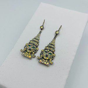 Butler & Wilson Crystal Thai Buddha Earrings